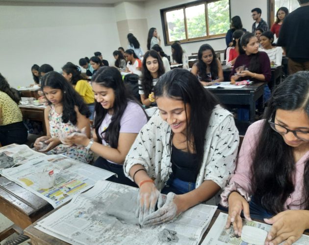 sidt student clay art workshop