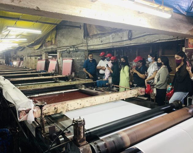 SIDT Students Learning Cloth Manufacturing